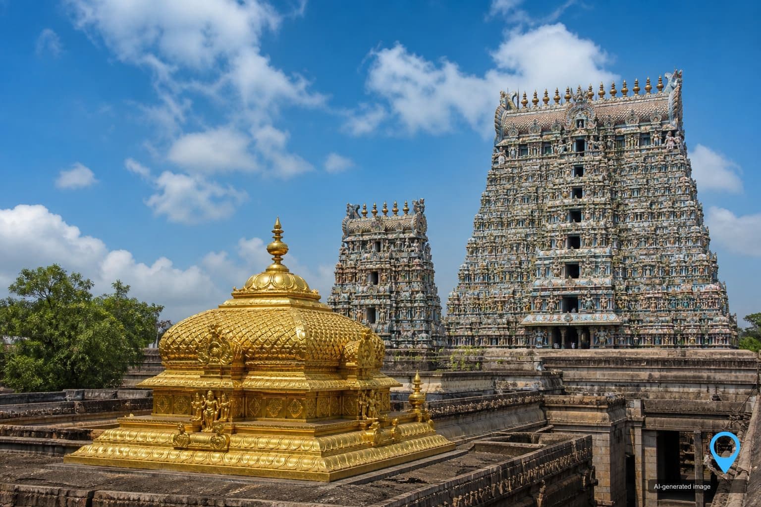 Nataraja temple gopurams at Chidambaram